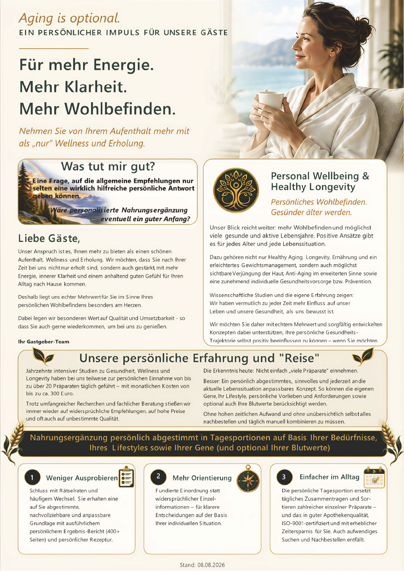 Hotel, Flyer Seite 1